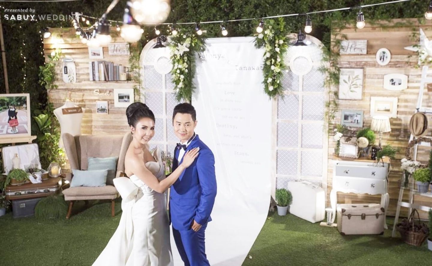บ่าวสาว,ชุดบ่าวสาว,backdrop งานแต่ง,ตกแต่งงานแต่ง,งานแต่งในสวน รีวิวงานแต่งในสวน สร้างความแปลกใหม่จากไลฟ์สไตล์สุดสนุก @Buddy Oriental Riverside