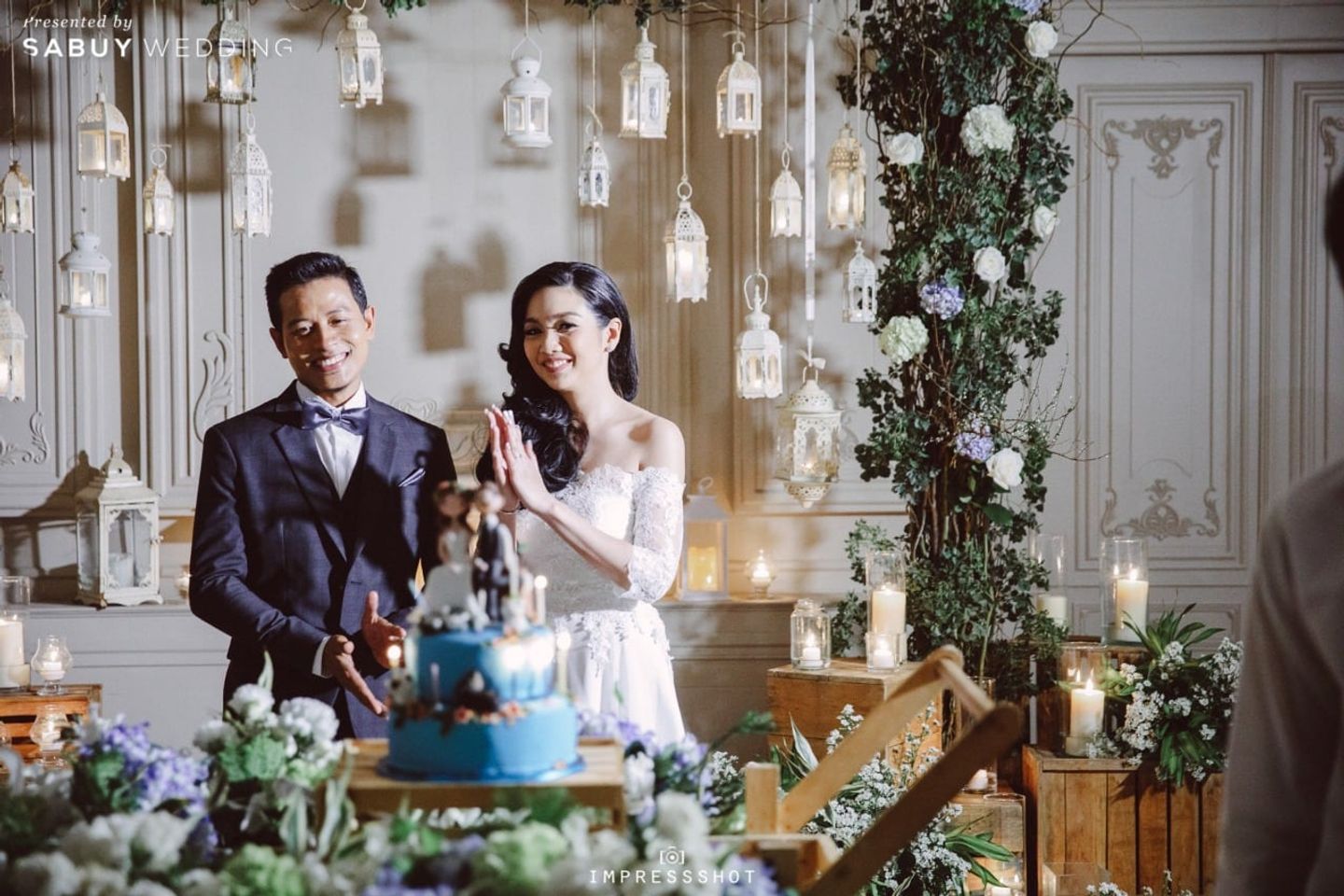 บ่าวสาว,ชุดบ่าวสาว,ตกแต่งงานแต่ง,รูปงานแต่ง รีวิวงานแต่งรัสติกสีฟ้า พร้อม After-party ในสวน @Bangkok Garden Studio