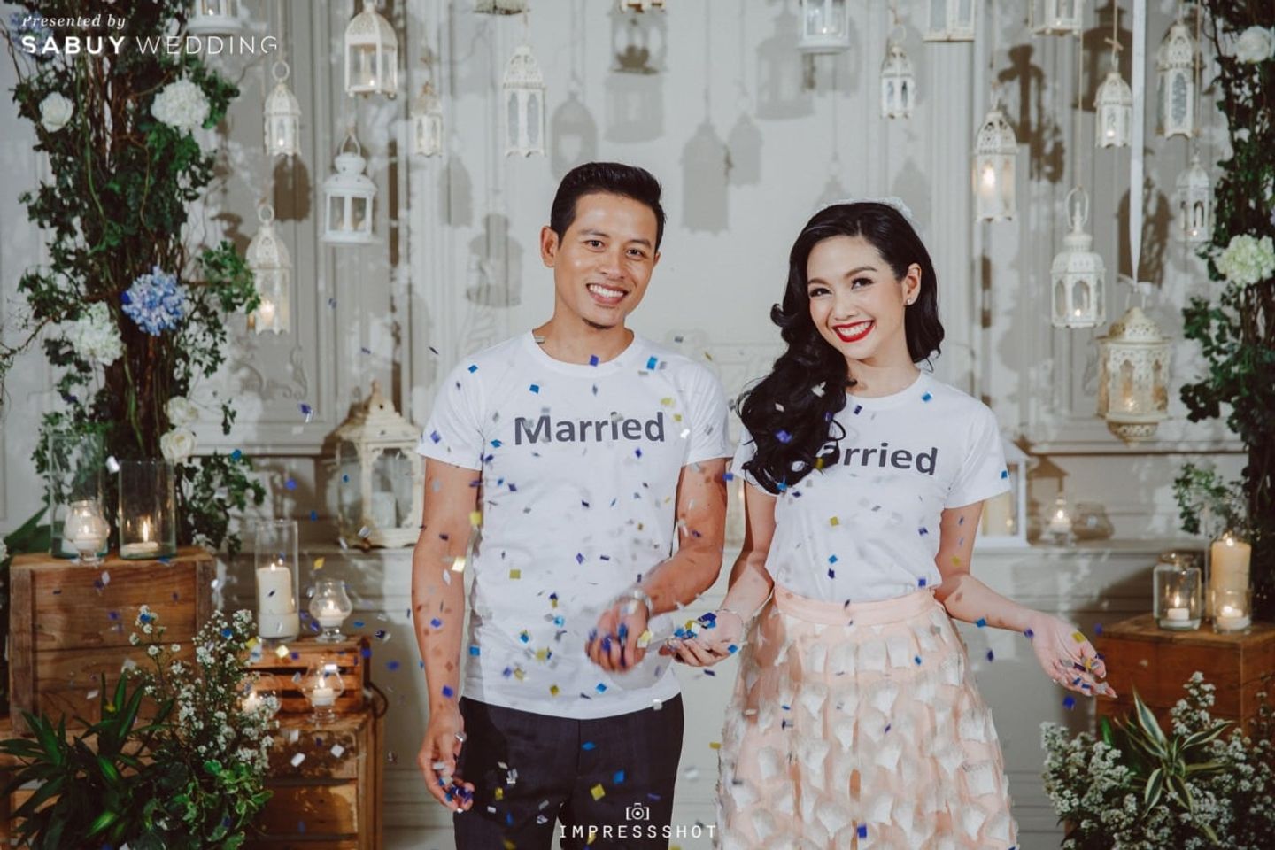 บ่าวสาว,ชุดอาฟเตอร์ปาร์ตี้,ตกแต่งงานแต่ง รีวิวงานแต่งรัสติกสีฟ้า พร้อม After-party ในสวน @Bangkok Garden Studio