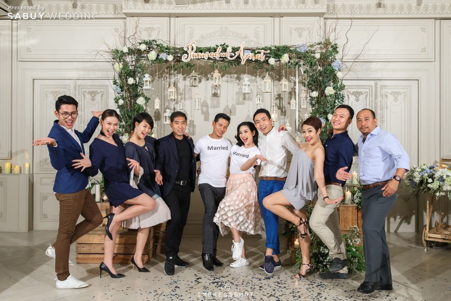 บ่าวสาว,ชุดอาฟเตอร์ปาร์ตี้,เพื่อนเจ้าสาว,เพื่อนเจ้าบ่าว,backdrop งานแต่ง,ตกแต่งงานแต่ง,รูปงานแต่ง รีวิวงานแต่งรัสติกสีฟ้า พร้อม After-party ในสวน @Bangkok Garden Studio