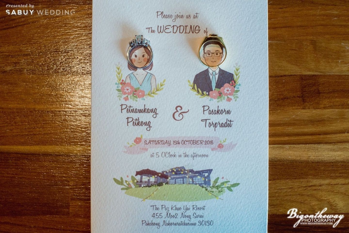 การ์ดแต่งงาน,แหวนแต่งงาน รีวิวงานแต่งบรรยากาศสุดชิลล์ โอบล้อมด้วยวิวภูเขา @The Paz KhaoYai
