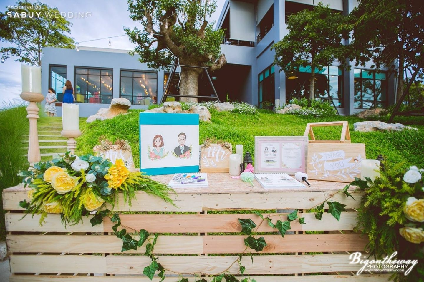 โต๊ะลงทะเบียนงานแต่ง,สถานที่แต่งงาน,สถานที่จัดงานแต่งงาน รีวิวงานแต่งบรรยากาศสุดชิลล์ โอบล้อมด้วยวิวภูเขา @The Paz KhaoYai