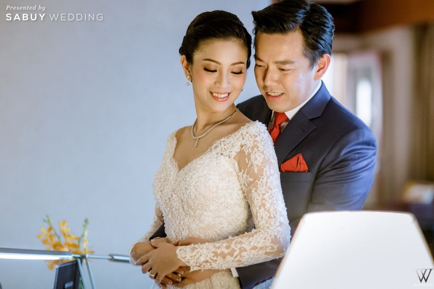 บ่าวสาว,ชุดเจ้าสาว,ชุดบ่าวสาว รีวิวงานแต่งกลางหิมะโปรยปราย ในธีม Winter Christmas @Conrad Bangkok