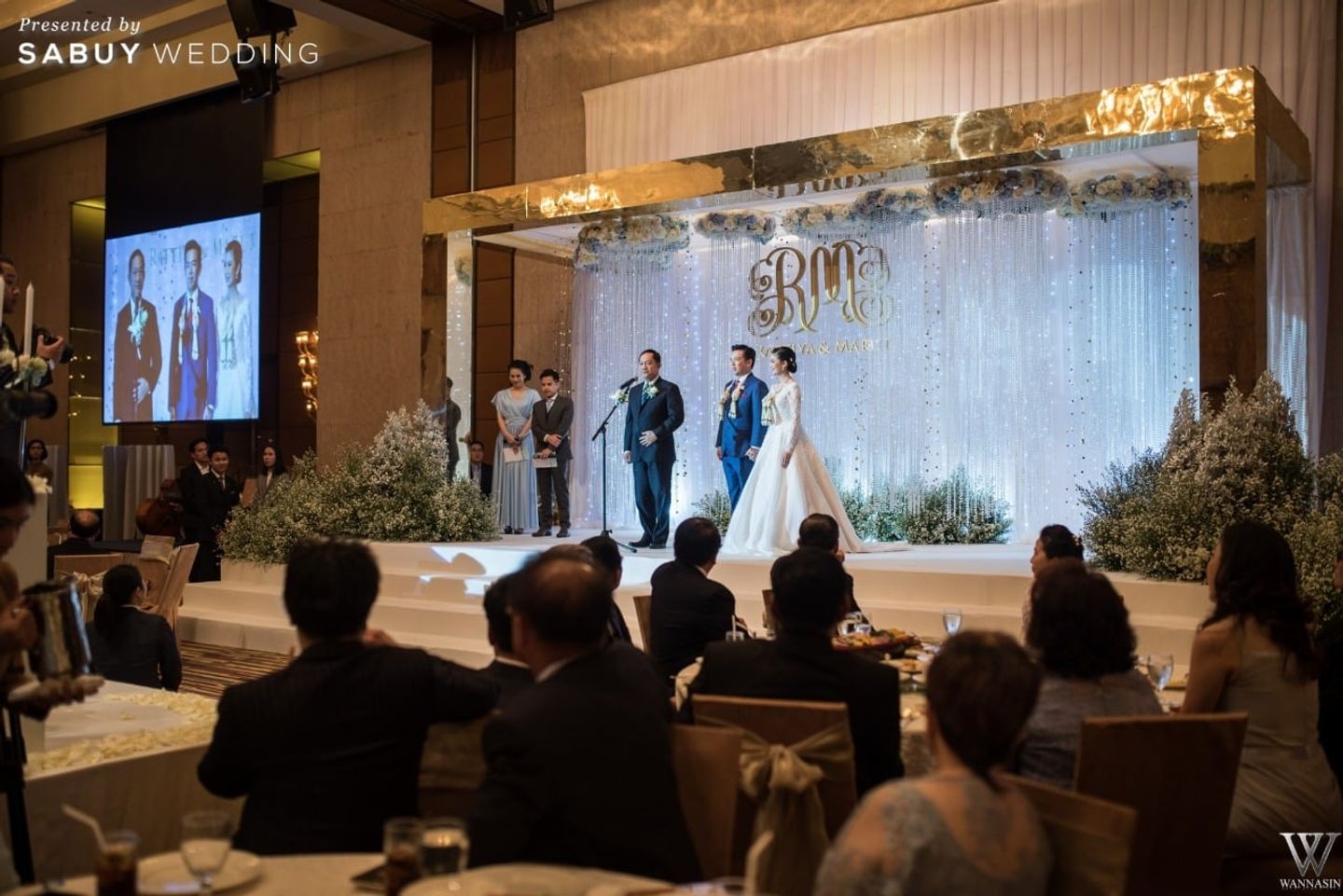 พิธีแต่งงาน,งานแต่งงาน,บ่าวสาว,backdrop งานแต่ง,ตกแต่งงานแต่ง,เวทีงานแต่ง รีวิวงานแต่งกลางหิมะโปรยปราย ในธีม Winter Christmas @Conrad Bangkok