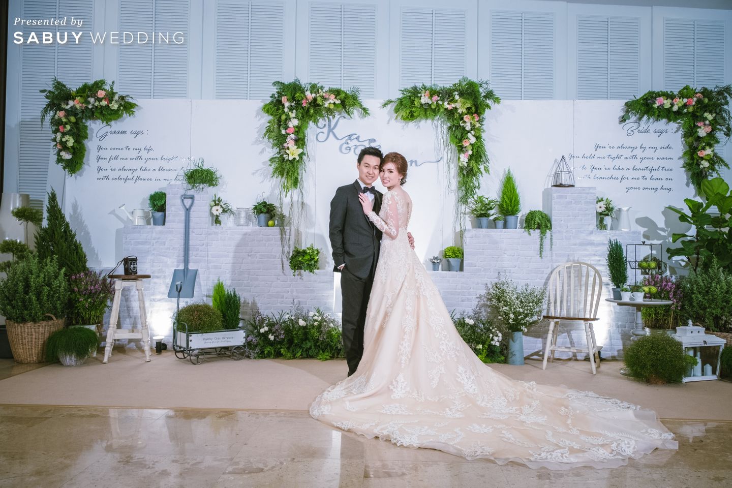 บ่าวสาว,ชุดบ่าวสาว,ชุดเจ้าสาว,backdrop งานแต่ง,ตกแต่งงานแต่ง,ธีมงานแต่ง,รูปงานแต่ง รีวิวงานแต่งธีมสวนสบาย ด้วยสไตล์โฮมมี่ @S31 Sukhumvit