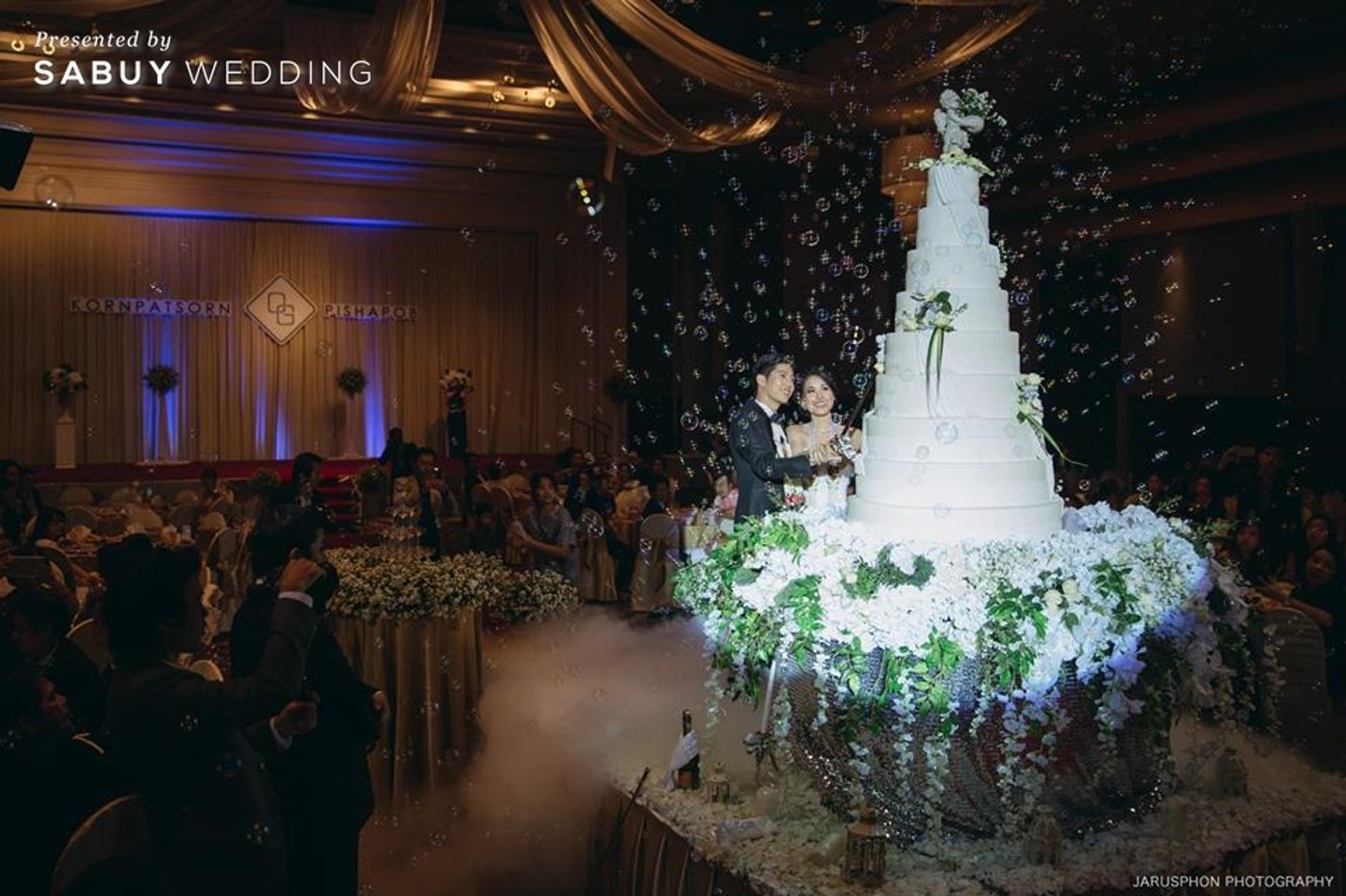 พิธีแต่งงาน,งานแต่งงาน,บ่าวสาว,รูปงานแต่ง รีวิวงานแต่งสวยเด่น ด้วยเดรสโค้ดสี Navy @Rama Gardens Hotel Bangkok