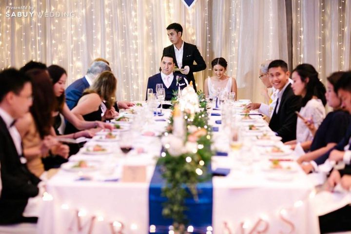บ่าวสาว,งานแต่งงาน,long-table,ตกแต่งงานแต่ง รีวิวงานแต่งในฝันสไตล์ฝรั่ง พร้อมวิวกรุงเทพสุดเก๋ @Pullman Bangkok Hotel G