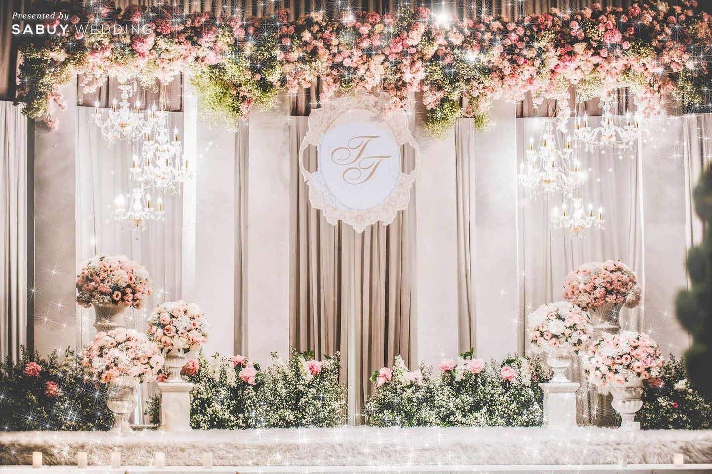 งานแต่งงาน,ตกแต่งงานแต่ง,จัดดอกไม้งานแต่ง,backdrop งานแต่ง รีวิวงานแต่งสวยหวานโทนสีชมพู ดูมีคลาสแบบเจ้าหญิง @Bangkok Marriott Hotel Sukhumvit