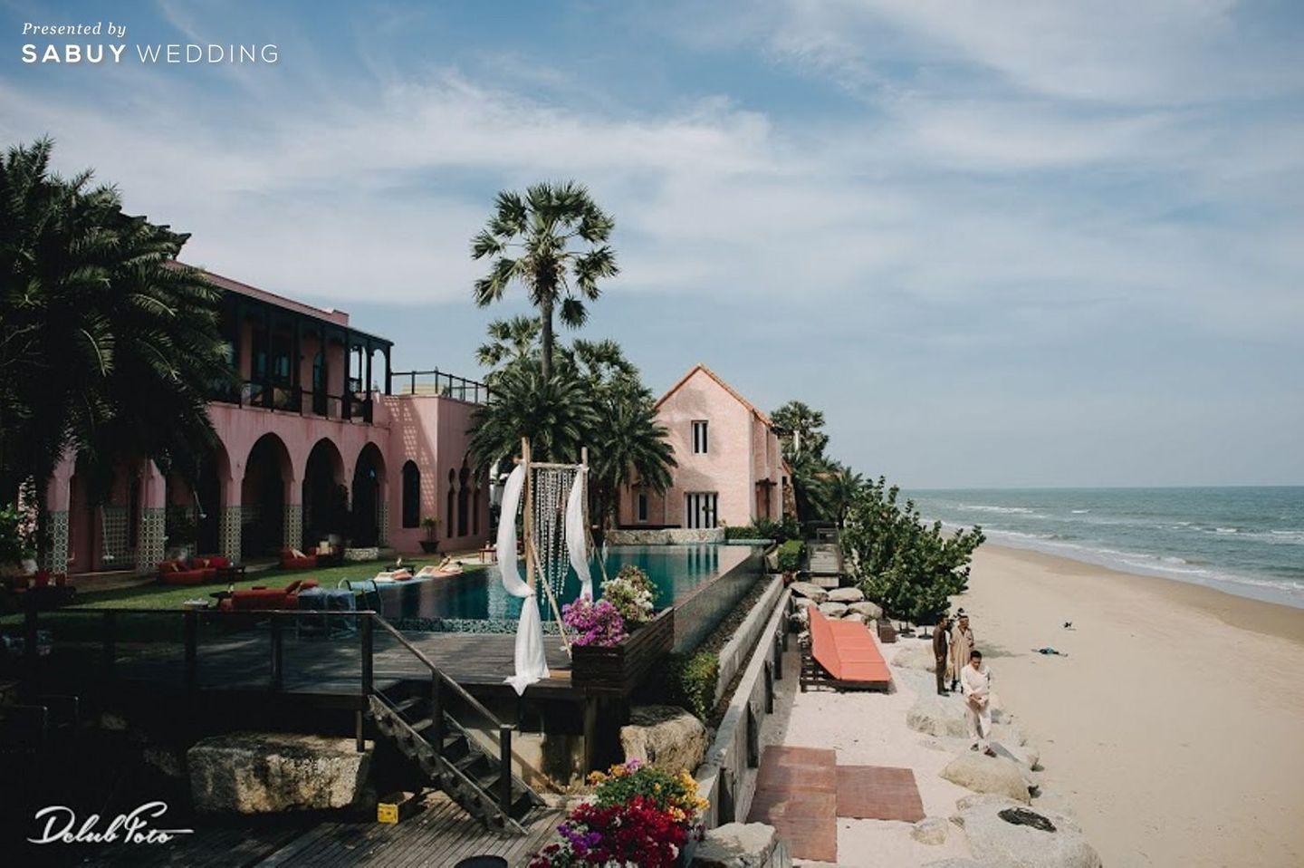 สถานที่แต่งงาน,สถานที่จัดงานแต่งงาน,งานแต่งริมทะเล,งานแต่ง outdoor รีวิวงานแต่งริมทะเล เพิ่มกิมมิคเก๋ด้วยการลอยโคม @Villa Maroc