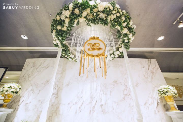 ตกแต่งงานแต่ง รีวิวงานแต่งสวยอินเทรนด์ โดดเด่นด้วยลายหินอ่อน @ Impact Wedding