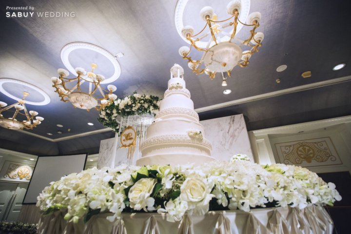 เค้กงานแต่ง,ตกแต่งงานแต่ง,จัดดอกไม้งานแต่ง รีวิวงานแต่งสวยอินเทรนด์ โดดเด่นด้วยลายหินอ่อน @ Impact Wedding