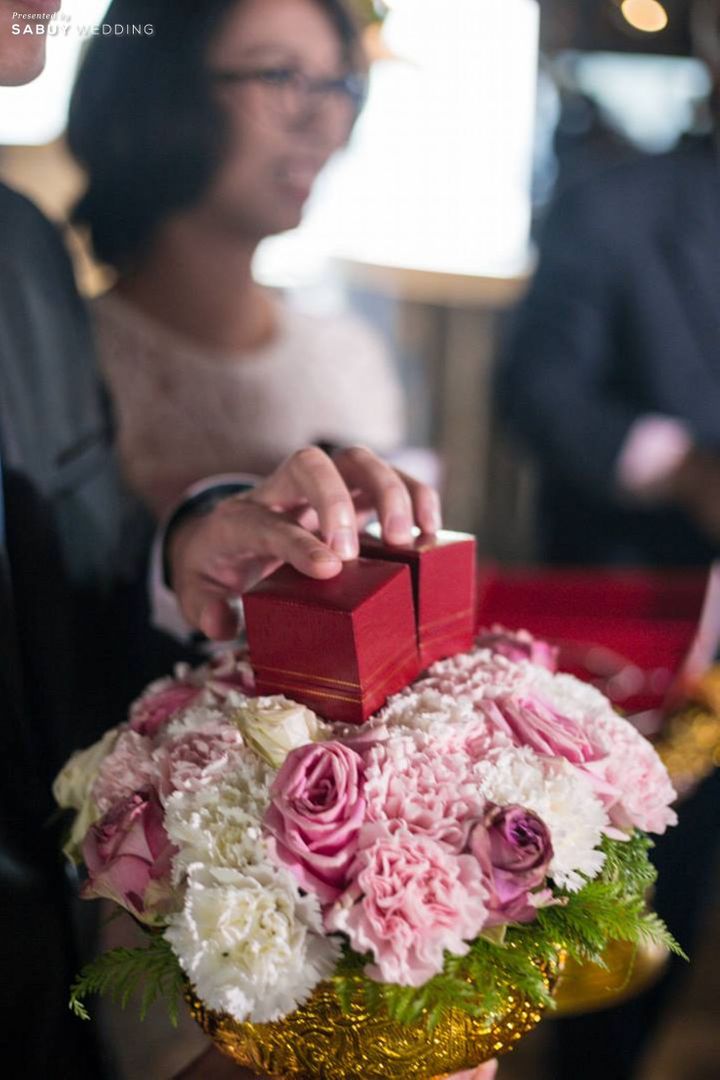 พานขันหมาก รีวิวงานแต่งหมั้นจีนตามขนบ แต่ครบสูตรความสวยด้วยวิวสถานที่แต่งงานแบบ Rooftop @Banyan Tree Bangkok