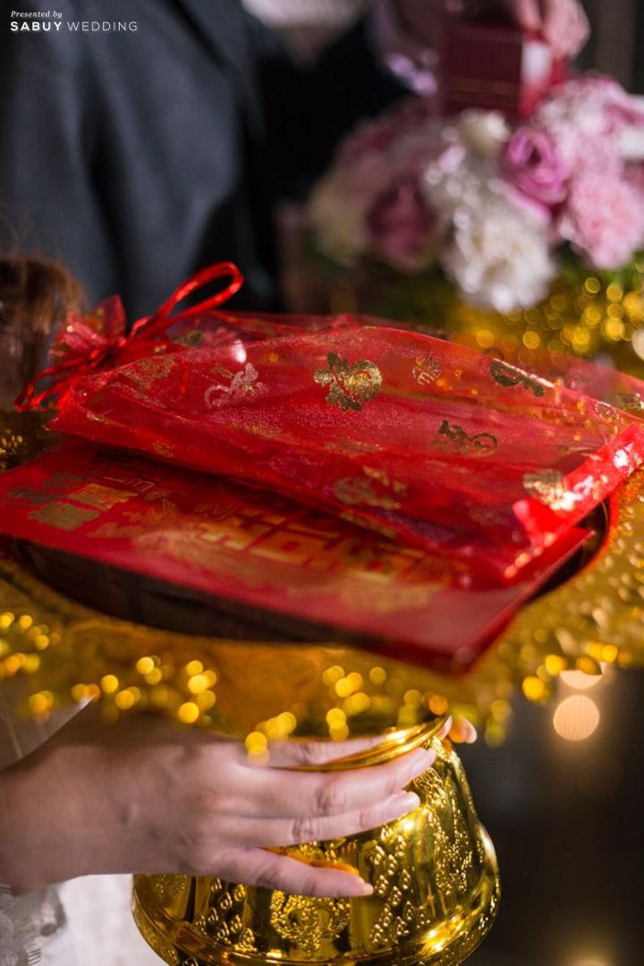 พานขันหมาก รีวิวงานแต่งหมั้นจีนตามขนบ แต่ครบสูตรความสวยด้วยวิวสถานที่แต่งงานแบบ Rooftop @Banyan Tree Bangkok