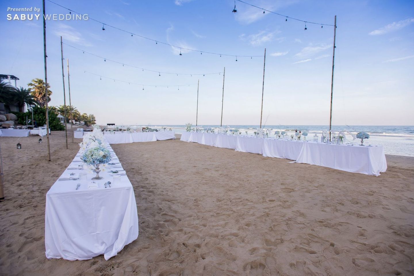 long-table,งานแต่งริมทะเล,งานแต่ง outdoor,สถานที่แต่งงาน,สถานที่จัดงานแต่งงาน รีวิวงานแต่งริมทะเลสุดแซ่บ ไม่เคร่งพิธี เน้นอาฟเตอร์ปาร์ตี้มันส์ๆ @Villa Maroc