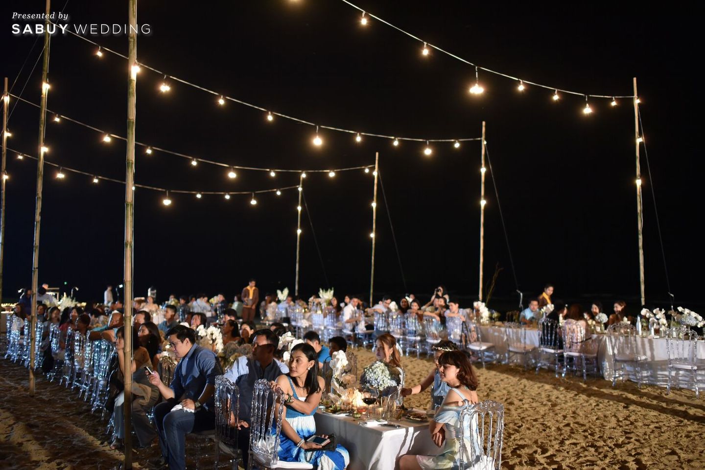 long-table,งานแต่งริมทะเล,งานแต่ง outdoor,สถานที่แต่งงาน,สถานที่จัดงานแต่งงาน รีวิวงานแต่งริมทะเลสุดแซ่บ ไม่เคร่งพิธี เน้นอาฟเตอร์ปาร์ตี้มันส์ๆ @Villa Maroc