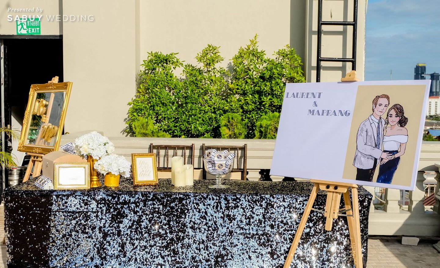 photo-booth,โต๊ะลงทะเบียนงานแต่ง,งานแต่ง outdoor รีวิวงานแต่งงานออร่าพุ่งด้วยธีม Gatsby เน้นปาร์ตี้มันส์สุดเหวี่ยง @Hotel Once