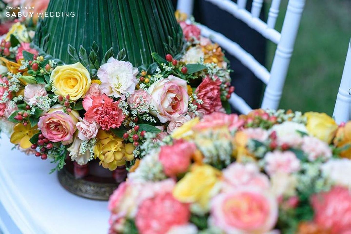 พานขันหมาก Primmrose Wedding Planner งานดอกไม้สวยสดใส ในพิธีหมั้นยกน้ำชา