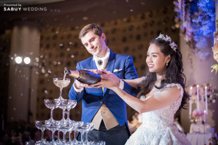 โรงแรม,สถานที่แต่งงาน,พิธีแต่งงาน,บ่าวสาว,ชุดเจ้าสาว,รินแชมเปญงานแต่ง รีวิวงานแต่งสุดโรแมนติก ธีม Beauty & The Beast @Sheraton Grande Sukhumvit