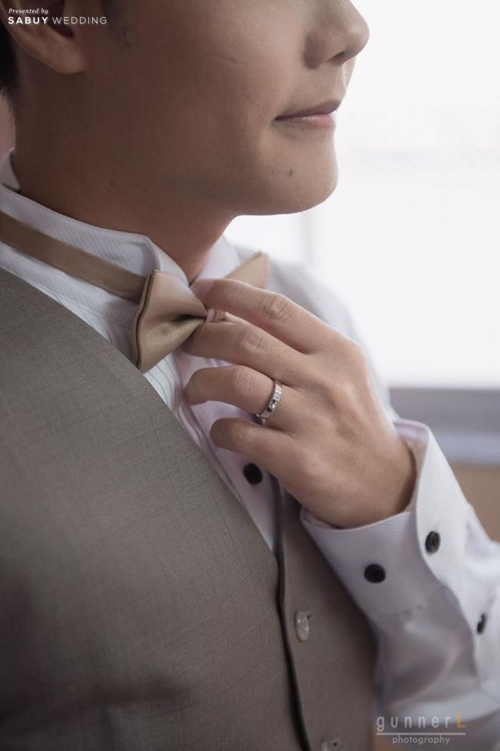 เจ้าบ่าว,ชุดเจ้าบ่าว,ชุดแต่งงาน,แหวนแต่งงาน,gunnerL.photography เก็บภาพประทับใจ กับไฮไลท์เซอร์ไพรส์สุดซึ้งในงานแต่ง by gunnerL.photography