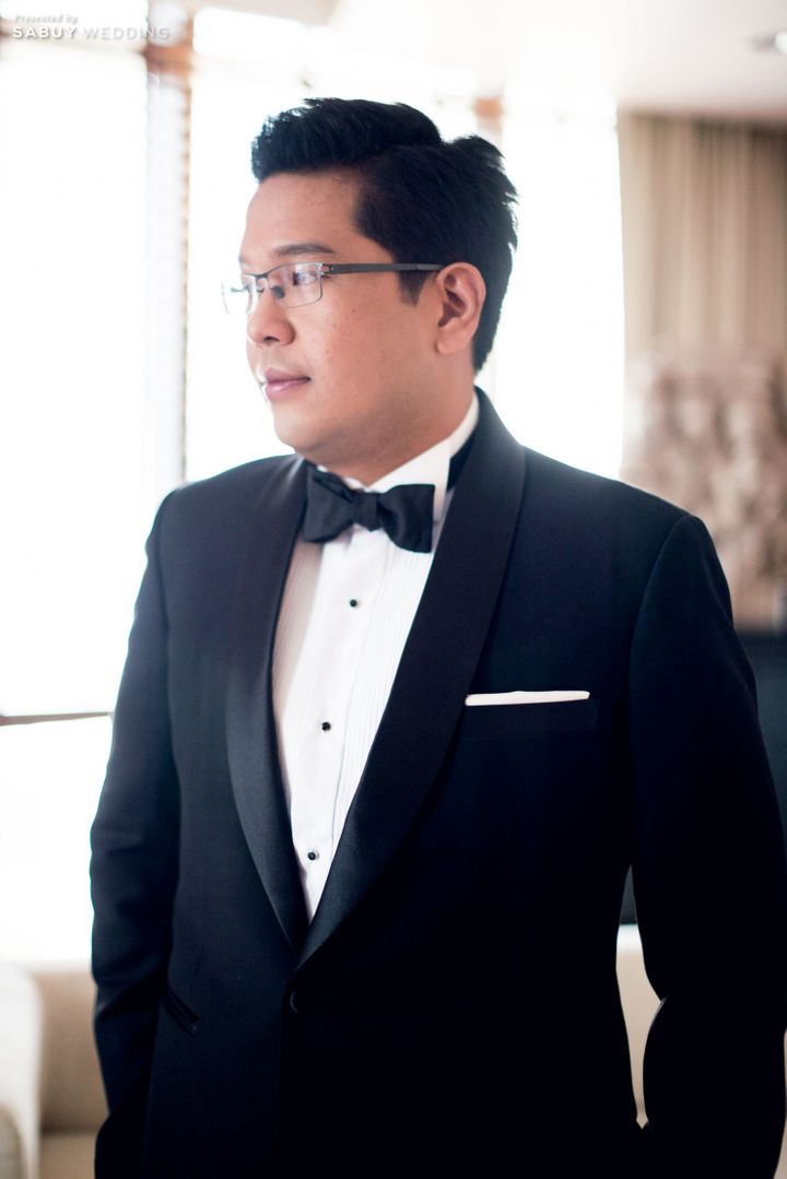 เจ้าบ่าว,ชุดเจ้าบ่าว,สูทเจ้าบ่าว รีวิวงานแต่งมีดีไซน์ ไอเดียจัดเลี้ยงแบบ Standing Buffet @The Athenee Hotel