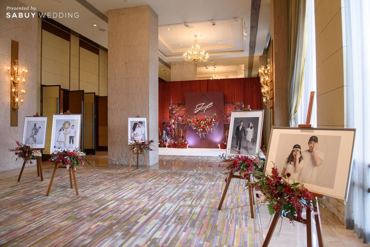 สถานที่แต่งงาน,โรงแรม,ดอกไม้,จัดดอกไม้งานแต่ง,ตกแต่งงานแต่ง,backdrop งานแต่ง รีวิวงานแต่งสีแดง สวยแพงสุดชิค ลุคจีนโมเดิร์น @Conrad Bangkok