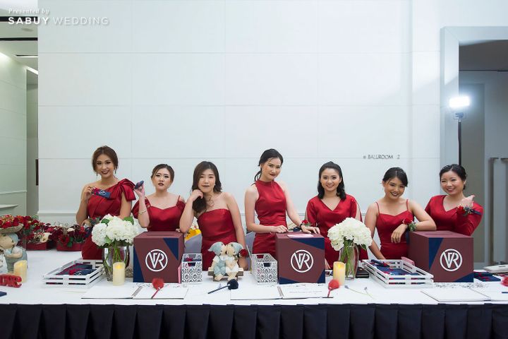 สถานที่แต่งงาน,โรงแรม,โต๊ะลงทะเบียน,จัดดอกไม้งานแต่ง,ตกแต่งงานแต่ง,ชุดเพื่อนเจ้าสาว,เพื่อนเจ้าสาว,กล่องใส่ซอง รีวิวงานแต่ง ธีมคู่สีสุดเก๋ Navy blue & Marsala @S31 Sukhumvit Hotel