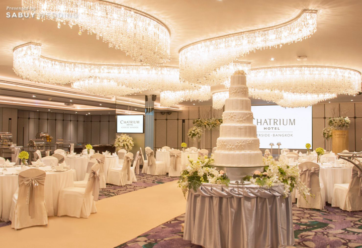 Chatrium Hotel Riverside Bangkok,สถานที่แต่งงาน,สถานที่จัดงานแต่งงาน,โรงแรม,โต๊ะจีน,เค้กแต่งงาน,เค้กงานแต่ง Chatrium Hotel Riverside Bangkok ห้องจัดเลี้ยงหรูหรา เห็นวิวแม่น้ำเจ้าพระยา