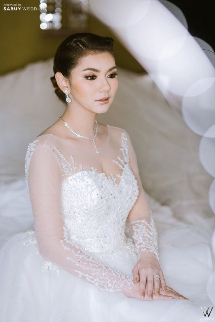 เจ้าสาว,แต่งหน้าเจ้าสาว,เทรนด์ชุดแต่งงาน,ชุดเจ้าสาว รีวิวงานแต่งธีม Rose Gold สวยมีเสน่ห์ เก๋ด้วยพร็อพขนนก @Conrad Bangkok