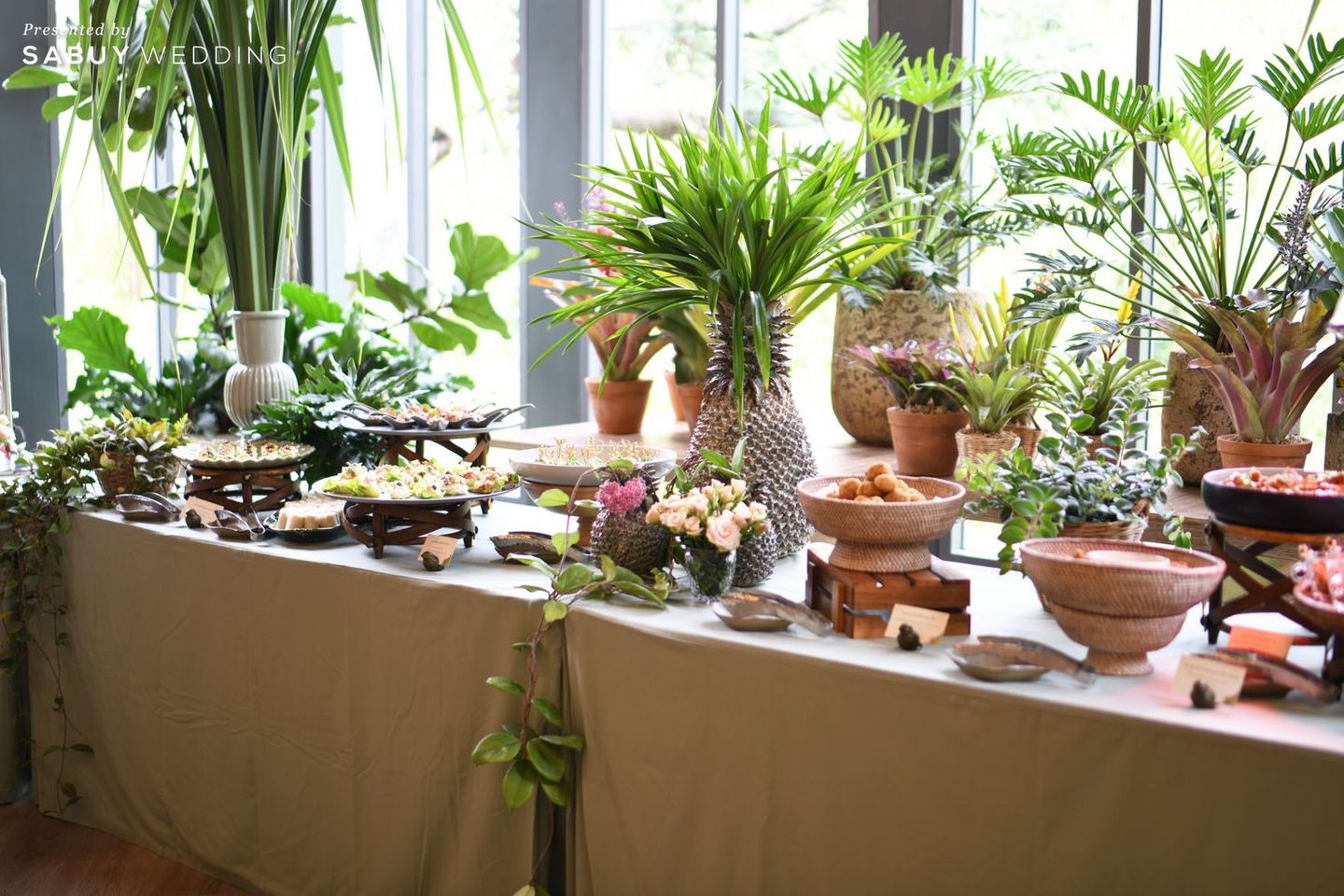 แคเทอริ่ง,อาหารงานแต่ง สัมผัสธรรมชาติร่มรื่น ในสถานที่แต่งงานบ้านสวน @The Botanical House