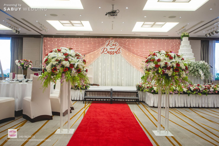 undefined รีวิวงานแต่งสุดอบอุ่น หวานฟุ้งด้วยธีมสีชมพู ครีม @ Crowne Plaza Bangkok Lumpini Park