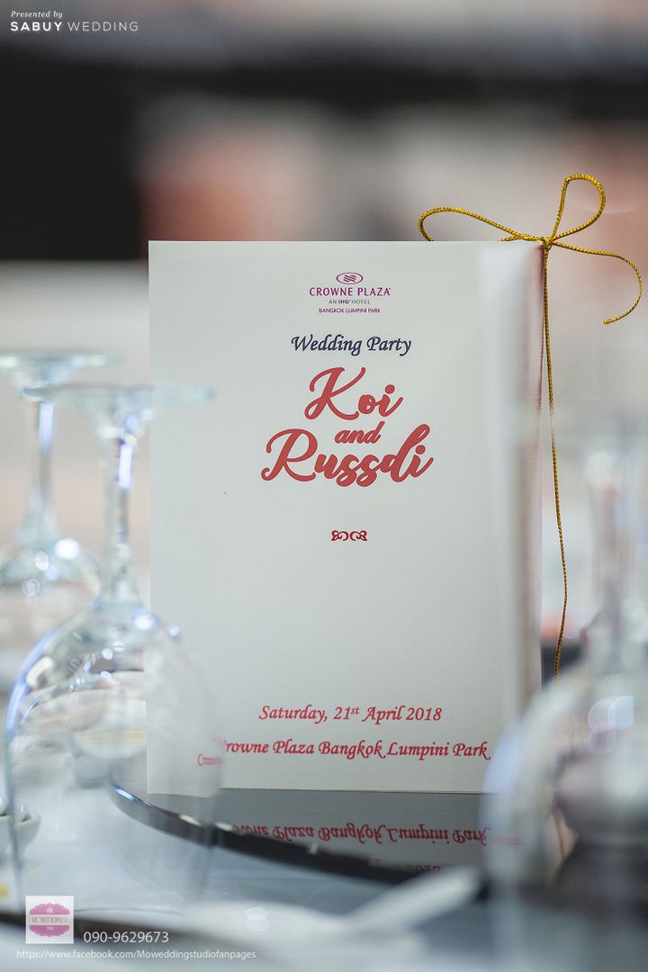 undefined รีวิวงานแต่งสุดอบอุ่น หวานฟุ้งด้วยธีมสีชมพู ครีม @ Crowne Plaza Bangkok Lumpini Park