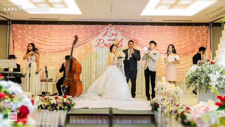 undefined รีวิวงานแต่งสุดอบอุ่น หวานฟุ้งด้วยธีมสีชมพู ครีม @ Crowne Plaza Bangkok Lumpini Park