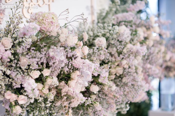จัดดอกไม้งานแต่ง,Pakklongtalad Flower,backdrop,งานแต่งงาน รีวิวงานแต่งแสนหวาน งานดอกไม้สด สวยครบหมดทั้งหมั้นและแต่ง @ สโมสรทหารบก
