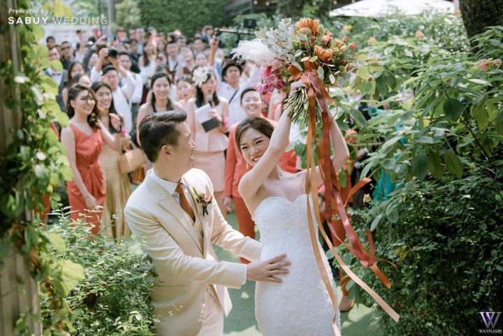 เจ้าบ่าว,เจ้าสาว,The Apothecary Venue,สถานที่แต่งงาน,สถานที่จัดงานแต่งงาน,งานแต่งงาน,งานแต่งงานในสวน,สถานที่แต่งงานในสวน,ช่อดอกไม้เจ้าสาว รีวิวงานแต่งธีมสี Brick & Teal อบอุ่น สดใส ในสถานที่ All in One @ The Apothecary Venue