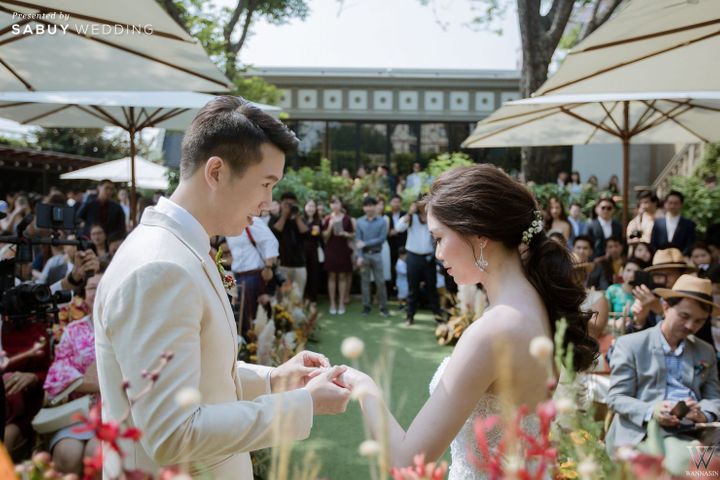 เจ้าบ่าว,เจ้าสาว,The Apothecary Venue,สถานที่แต่งงาน,สถานที่จัดงานแต่งงาน,งานแต่งงาน,งานแต่งงานในสวน,สถานที่แต่งงานในสวน รีวิวงานแต่งธีมสี Brick & Teal อบอุ่น สดใส ในสถานที่ All in One @ The Apothecary Venue