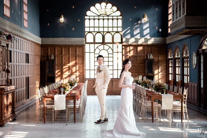 รีวิวงานแต่งธีมสี Brick & Teal อบอุ่น สดใส ในสถานที่ All in One @ The Apothecary Venue