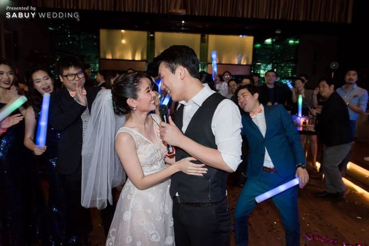 เจ้าสาว,เจ้าบ่าว,แต่งงาน,งานแต่งงาน,Le Meridien Bangkok,สถานที่จัดงานแต่งงาน,อาฟเตอร์ปาร์ตี้ รีวิวงานแต่งสวยแซ่บแบบ Modern Party กับธีมสี Midnight blue & Gray @ Le Meridien Bangkok