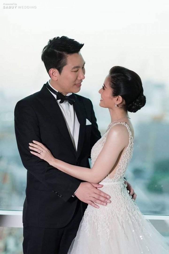 เจ้าบ่าว,เจ้าสาว,แต่งงาน,งานแต่งงาน รีวิวงานแต่งสวยแซ่บแบบ Modern Party กับธีมสี Midnight blue & Gray @ Le Meridien Bangkok
