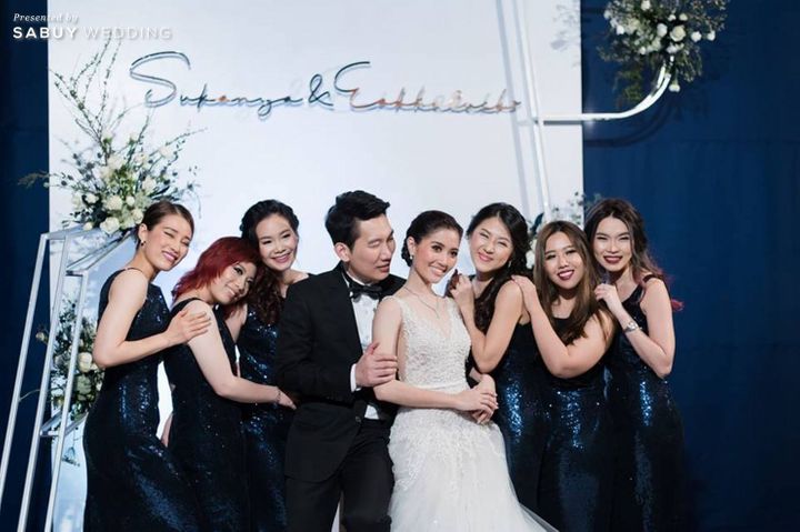 เจ้าบ่าว,เจ้าสาว,แต่งงาน,งานแต่งงาน,Le Meridien Bangkok,สถานที่จัดงานแต่งงาน,ตกแต่งงานแต่งงาน,ออแกไนเซอร์,เพื่อนเจ้าสาว,เพื่อนเจ้าบ่าว รีวิวงานแต่งสวยแซ่บแบบ Modern Party กับธีมสี Midnight blue & Gray @ Le Meridien Bangkok