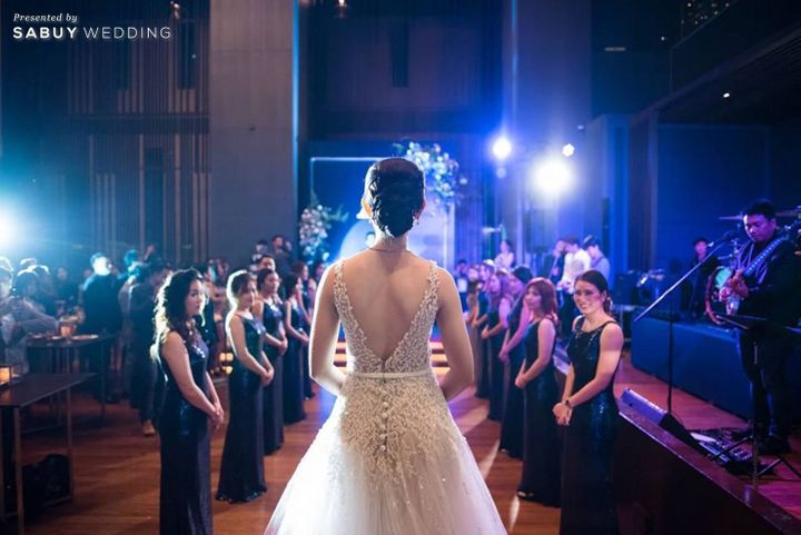 เจ้าสาว,แต่งงาน,งานแต่งงาน,Le Meridien Bangkok,สถานที่จัดงานแต่งงาน,ตกแต่งงานแต่งงาน รีวิวงานแต่งสวยแซ่บแบบ Modern Party กับธีมสี Midnight blue & Gray @ Le Meridien Bangkok