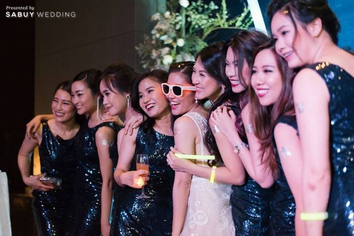 เจ้าสาว,เจ้าบ่าว,แต่งงาน,งานแต่งงาน,Le Meridien Bangkok,สถานที่จัดงานแต่งงาน,อาฟเตอร์ปาร์ตี้ รีวิวงานแต่งสวยแซ่บแบบ Modern Party กับธีมสี Midnight blue & Gray @ Le Meridien Bangkok