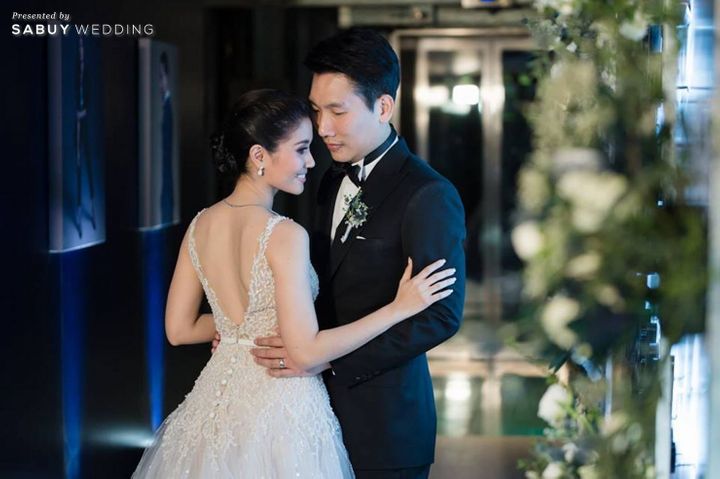 เจ้าบ่าว,เจ้าสาว,แต่งงาน,งานแต่งงาน,Le Meridien Bangkok รีวิวงานแต่งสวยแซ่บแบบ Modern Party กับธีมสี Midnight blue & Gray @ Le Meridien Bangkok