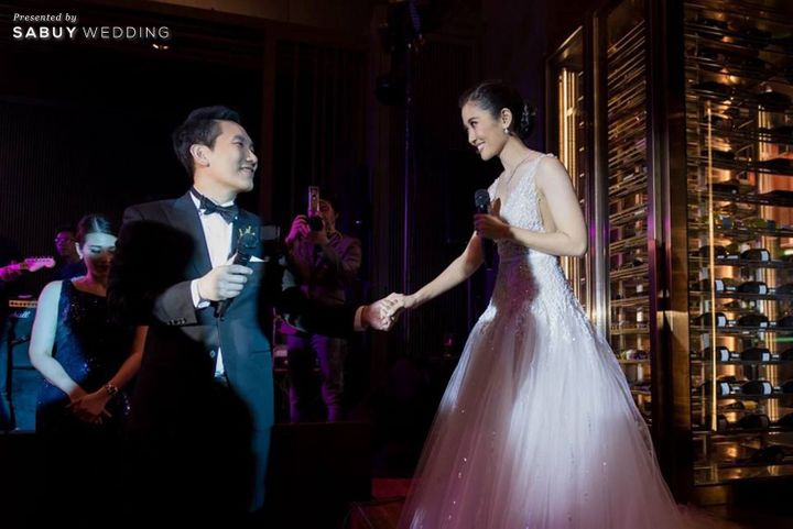เจ้าสาว,เจ้าบ่าว,แต่งงาน,งานแต่งงาน,Le Meridien Bangkok,สถานที่จัดงานแต่งงาน,ตกแต่งงานแต่งงาน รีวิวงานแต่งสวยแซ่บแบบ Modern Party กับธีมสี Midnight blue & Gray @ Le Meridien Bangkok