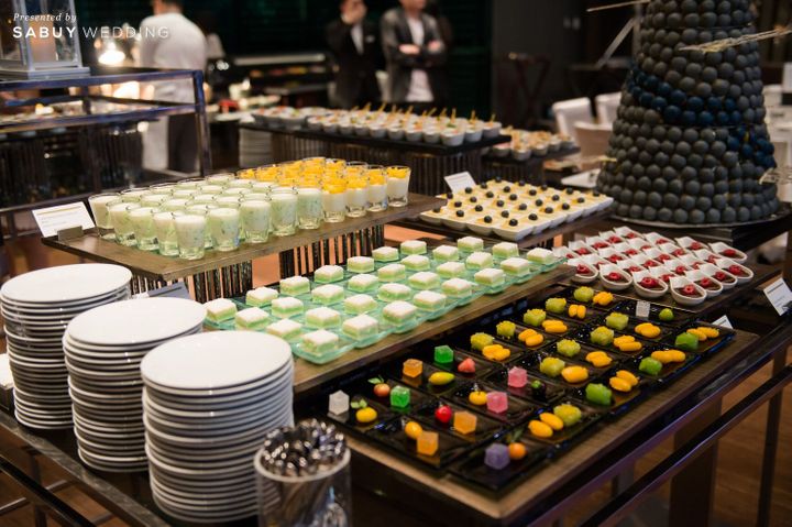 แต่งงาน,งานแต่งงาน,Le Meridien Bangkok,สถานที่จัดงานแต่งงาน,ค็อกเทล,จัดเลี้ยง,งานเลี้ยงแต่งงาน รีวิวงานแต่งสวยแซ่บแบบ Modern Party กับธีมสี Midnight blue & Gray @ Le Meridien Bangkok