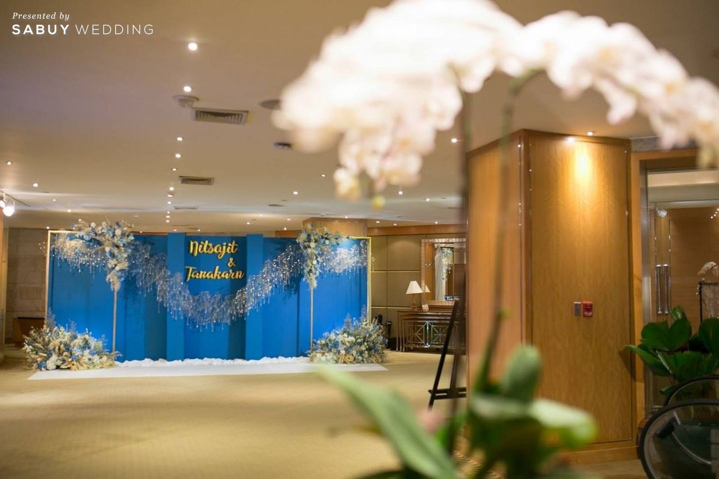 งานเลี้ยง,งานแต่งงาน,ตกแต่งงานแต่ง,backdrop รีวิวงานแต่งโรแมนติก ในธีมสุดชิค Sparkle Night @ Royal Orchid Sheraton Hotel & Towers