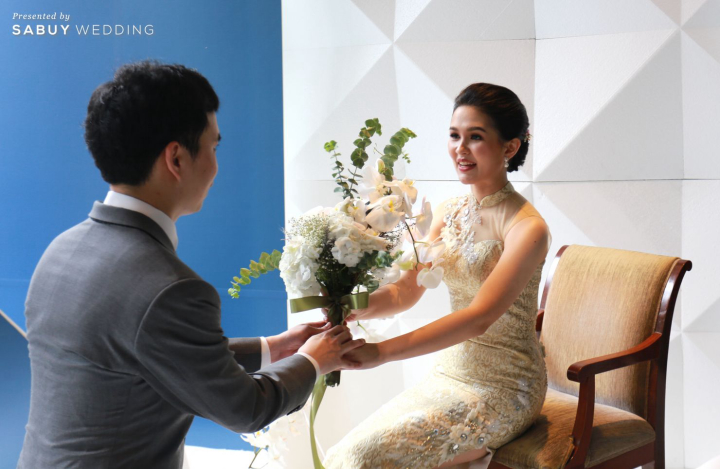 undefined รีวิวงานแต่งสไตล์มินิมอล สวยเก๋ด้วยโครงสร้างเรขาคณิต @ The Sukhothai Bangkok