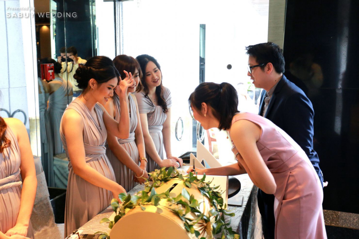 undefined รีวิวงานแต่งสไตล์มินิมอล สวยเก๋ด้วยโครงสร้างเรขาคณิต @ The Sukhothai Bangkok