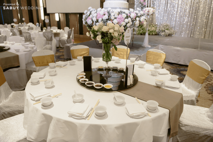  รีวิวงานแต่งหวานด้วยดอกไม้ สวยละมุนใจในธีมชมพูทอง @ Reniassance bangkok ratchaprasong  hotel