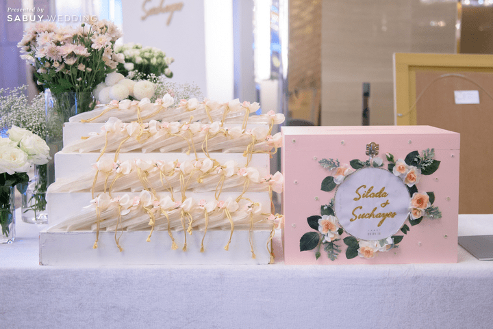  รีวิวงานแต่งหวานด้วยดอกไม้ สวยละมุนใจในธีมชมพูทอง @ Reniassance bangkok ratchaprasong  hotel
