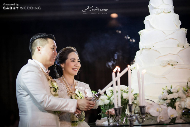 เค้กแต่งงาน,แต่งงาน,เจ้าบ่าว,เจ้าสาว รีวิวงานแต่ง Minimal Style สวยเรียบง่ายด้วยธีมขาวทอง @ Sofitel Bangkok Sukhumvit